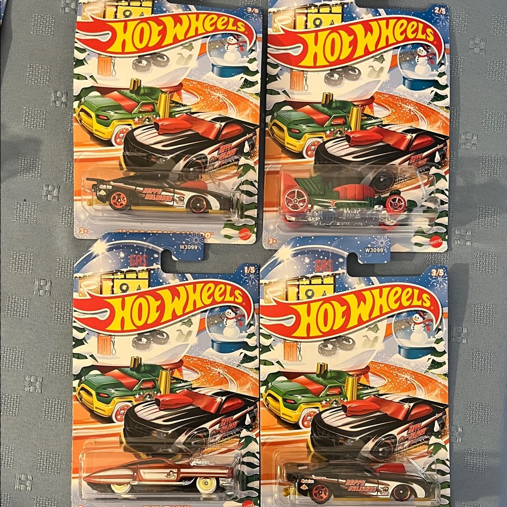 Hot wheels limited edition cars. Set of 4.